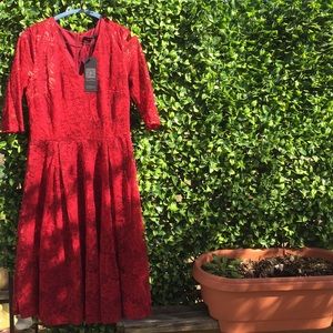 NWT Red Lace Dress